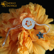 Bracelet Hibiscus - Indigo Sauvage